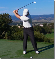 Rotary Swing Tour backswing face on
