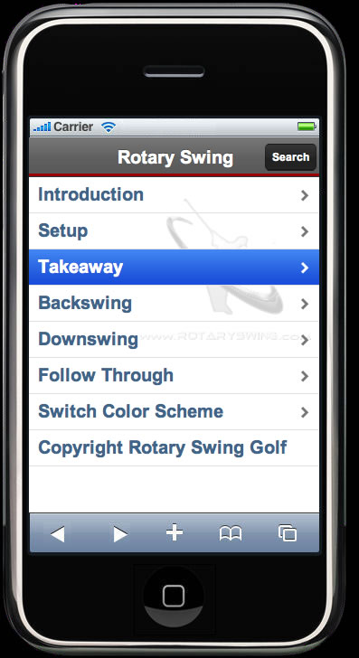 ipad golf instruction video