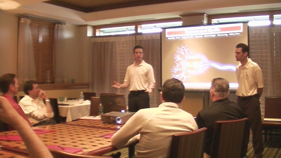 Master Instructor Chuck Quinton presenting research