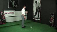 Golf Impact Position Down the Line