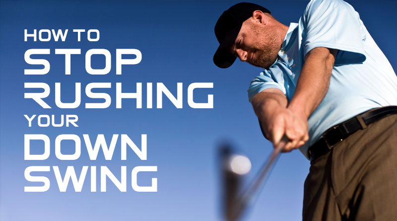 How To Stop Rushing the Golf Downswing | Trick | Simple Drill - Rotary ...