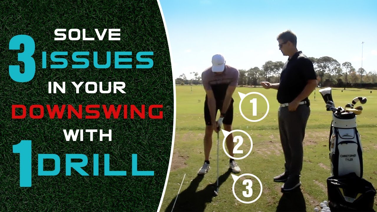 Solve THREE separate golf swing issues with ONE simple golf drill | LAG | COMPRESSION
