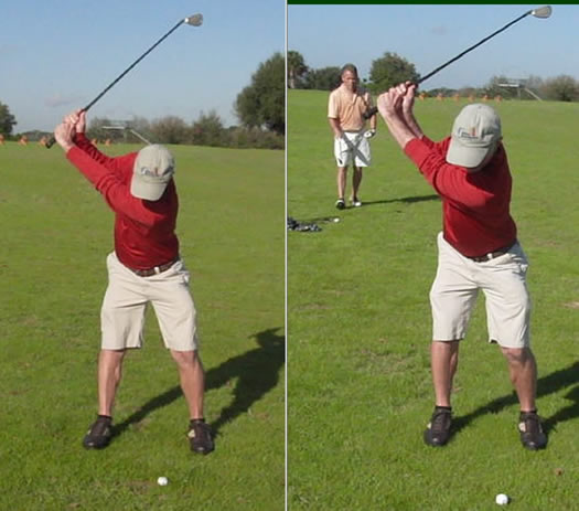 fix golf backswing position