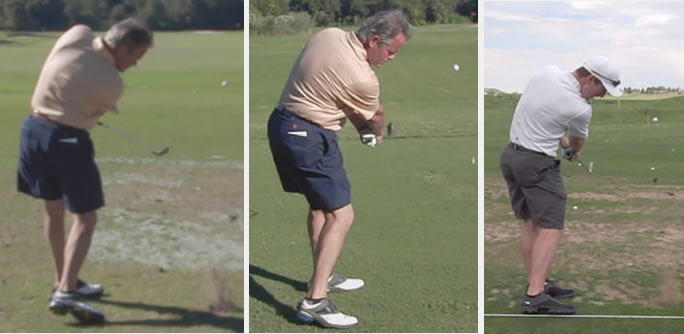 amateur golfer improves his golf swing release