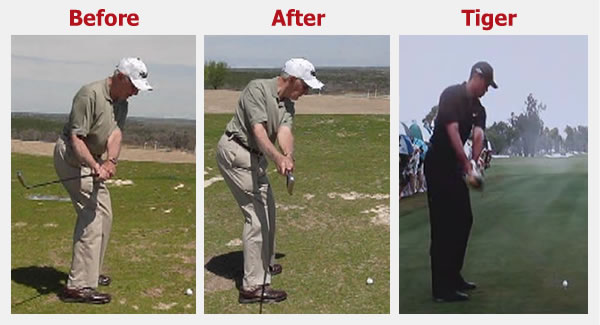 79-year-old improves his golf swing takeaway