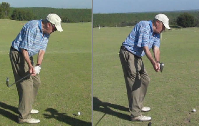 improve your golf takeaway like this student in his late 70s
